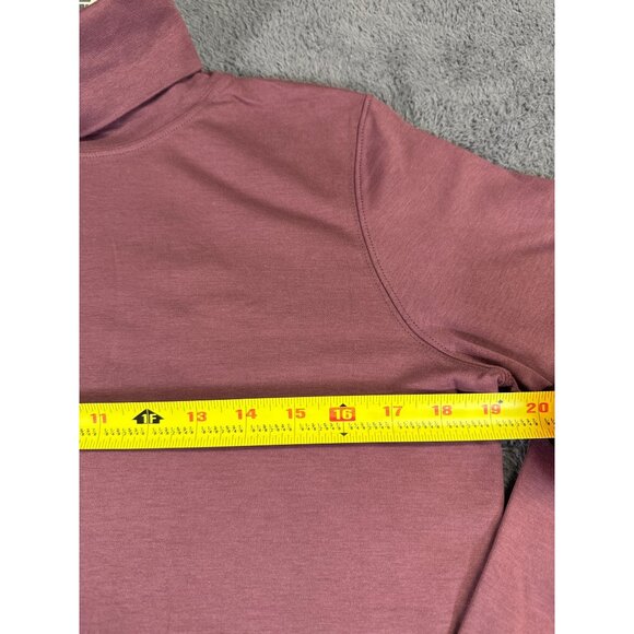 Peruvian Connection Dusty Plum Womens Pima Cotton Turtleneck Medium Long Sleeve - Picture 4 of 8